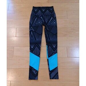 K-DEER Abstract Print Sneaker 25" Length Leggings Seamless Yoga Athletic Small